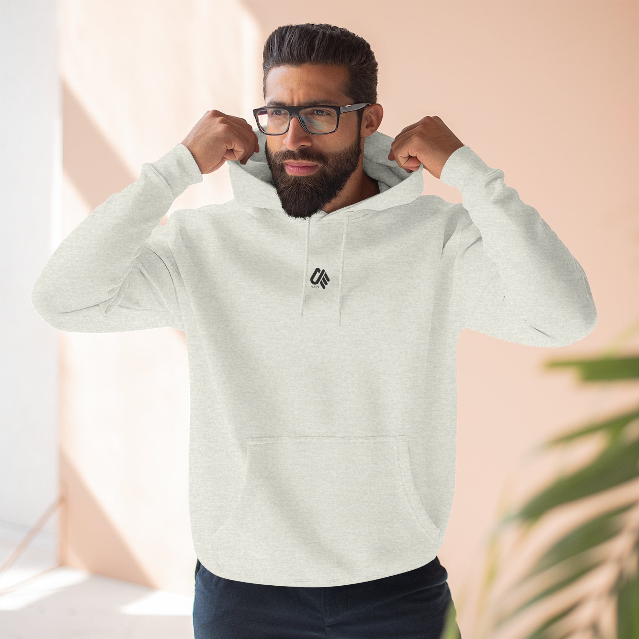 Cozy Three-Panel Fleece Hoodie for All Seasons