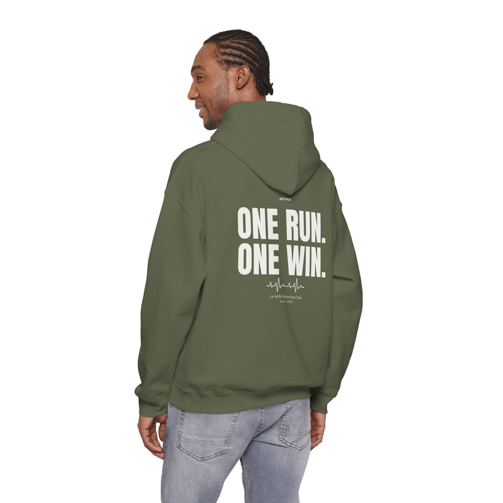 Motivational Unisex Hoodie - One Run, One Win