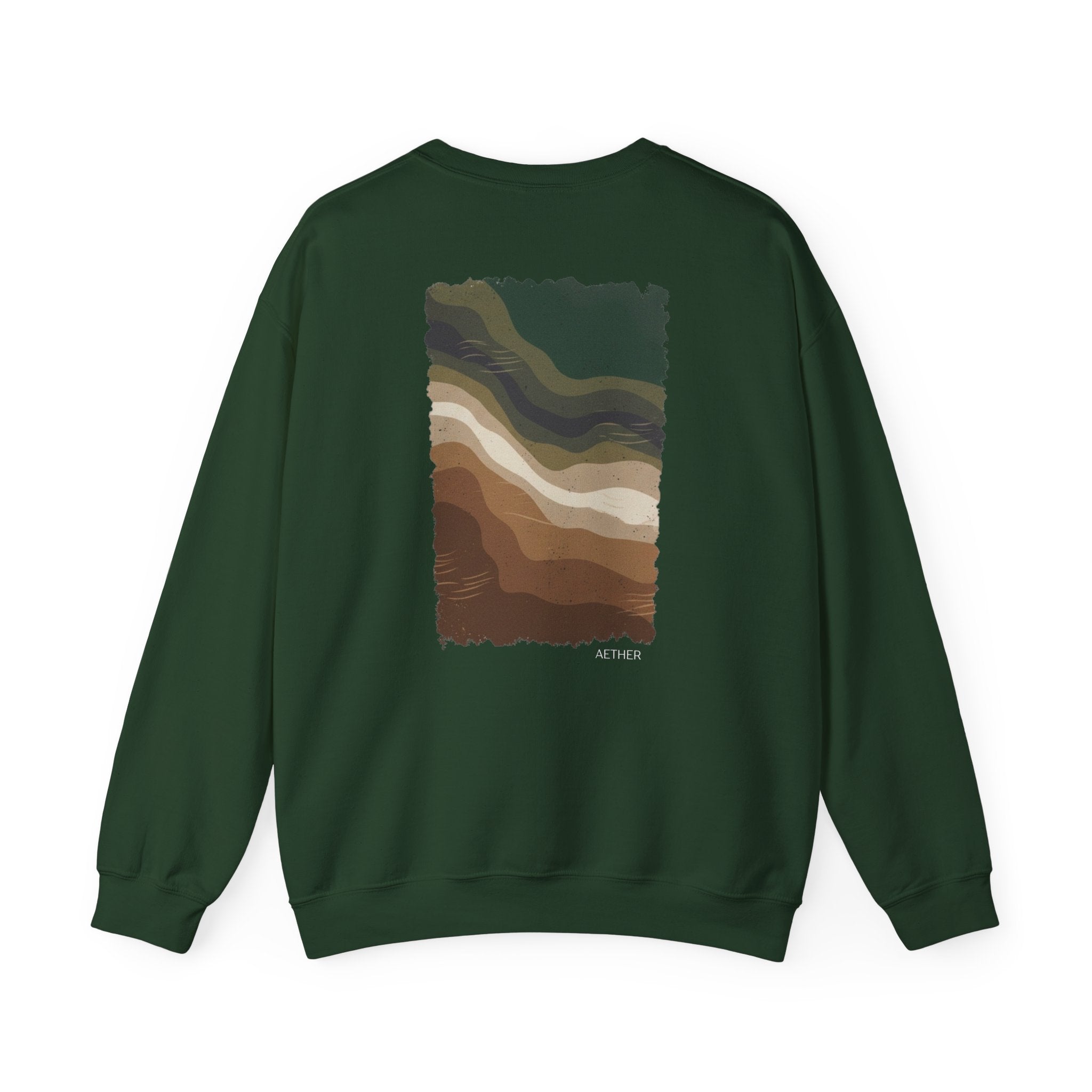 Eco-Friendly Crewneck Sweatshirt with Earthy Design