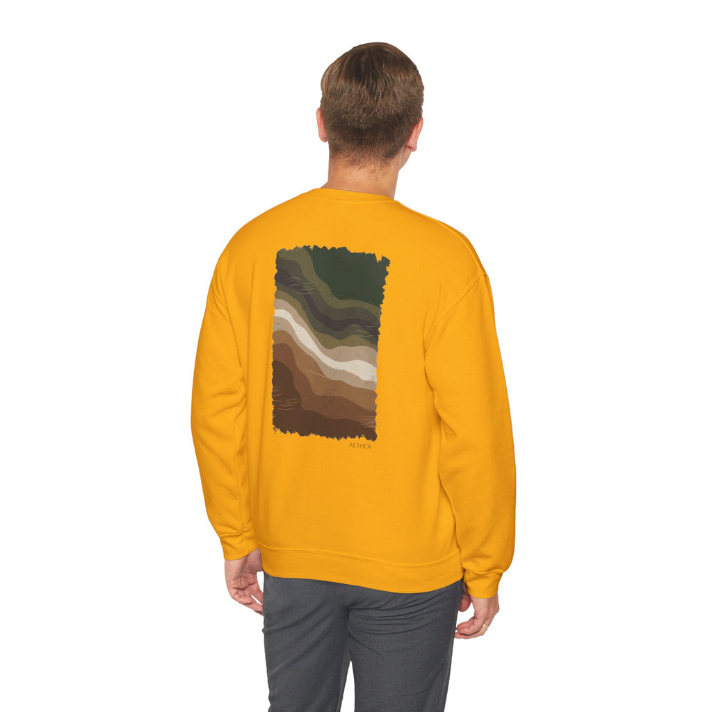 Eco-Friendly Crewneck Sweatshirt with Earthy Design