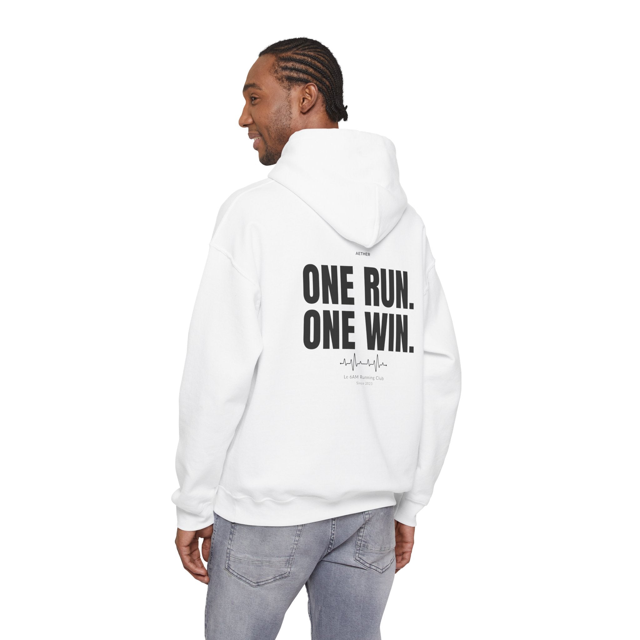 Motivational Unisex Hoodie - One Run, One Win