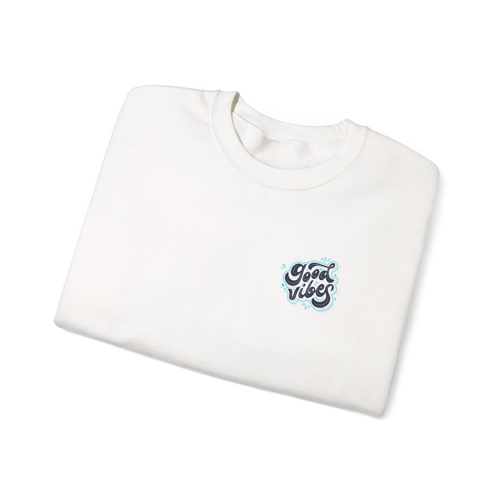 Casual 'Good Vibes' Unisex Crewneck Sweatshirt