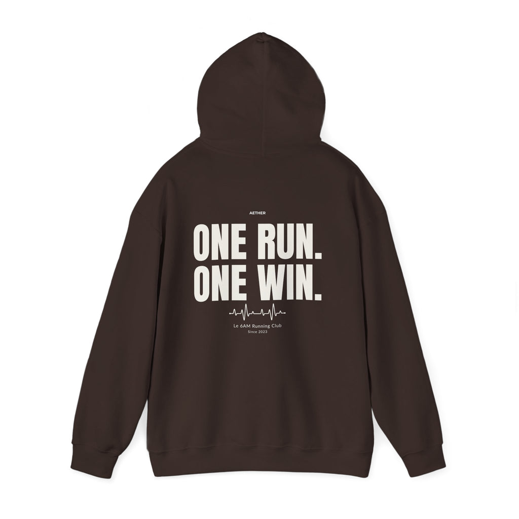 Motivational Unisex Hoodie - One Run, One Win