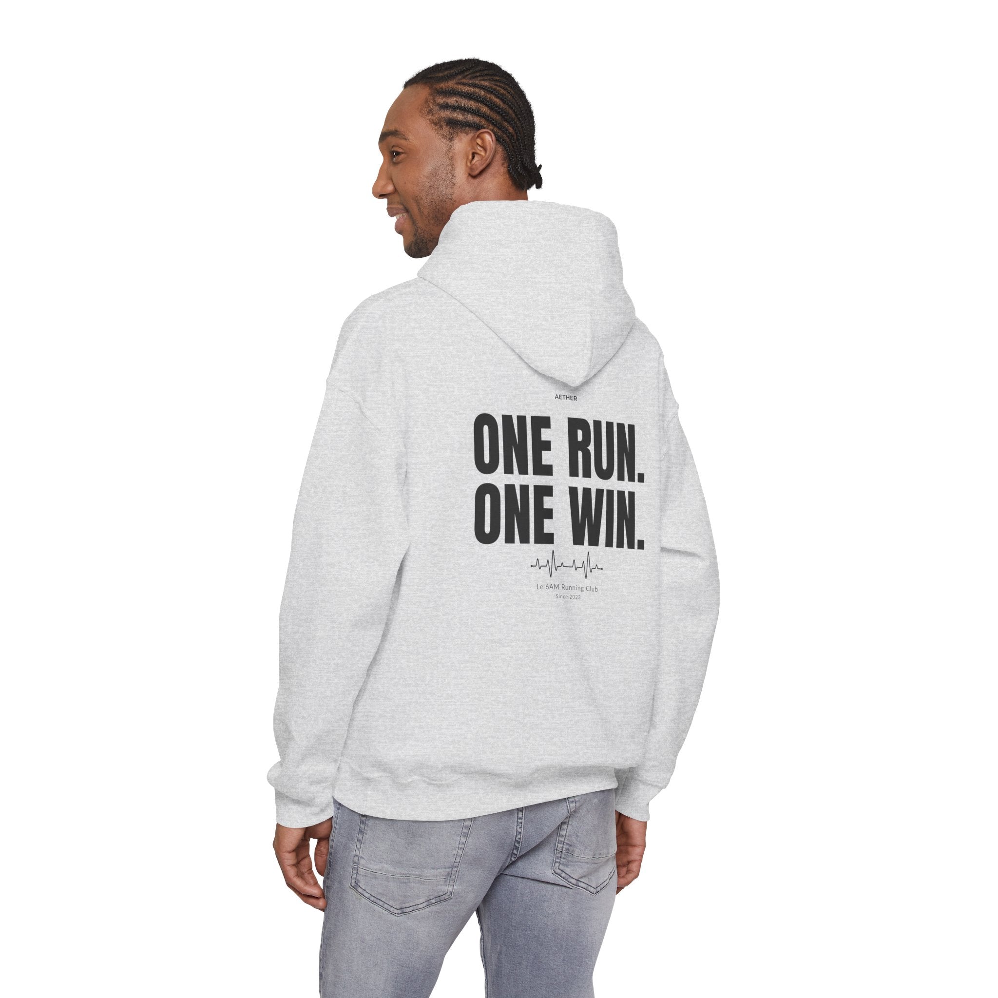 Motivational Unisex Hoodie - One Run, One Win
