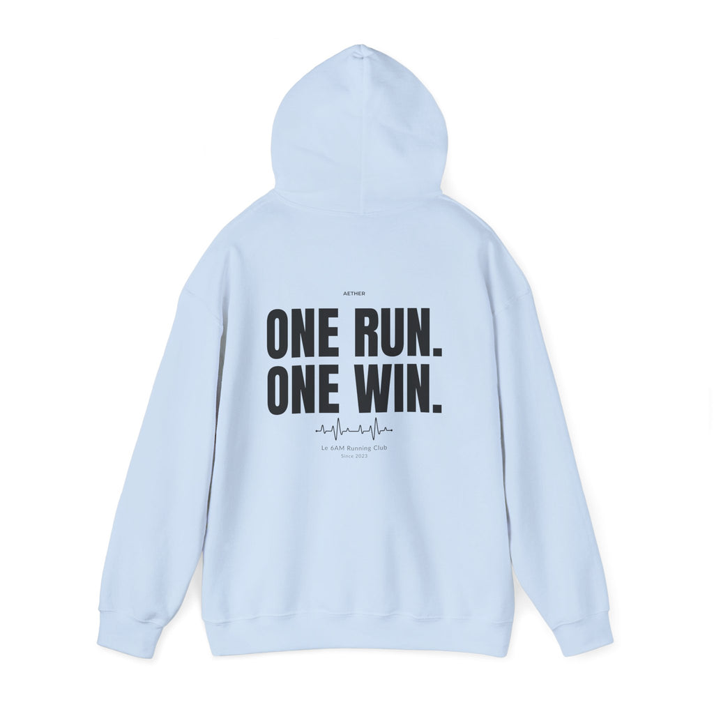 Motivational Unisex Hoodie - One Run, One Win