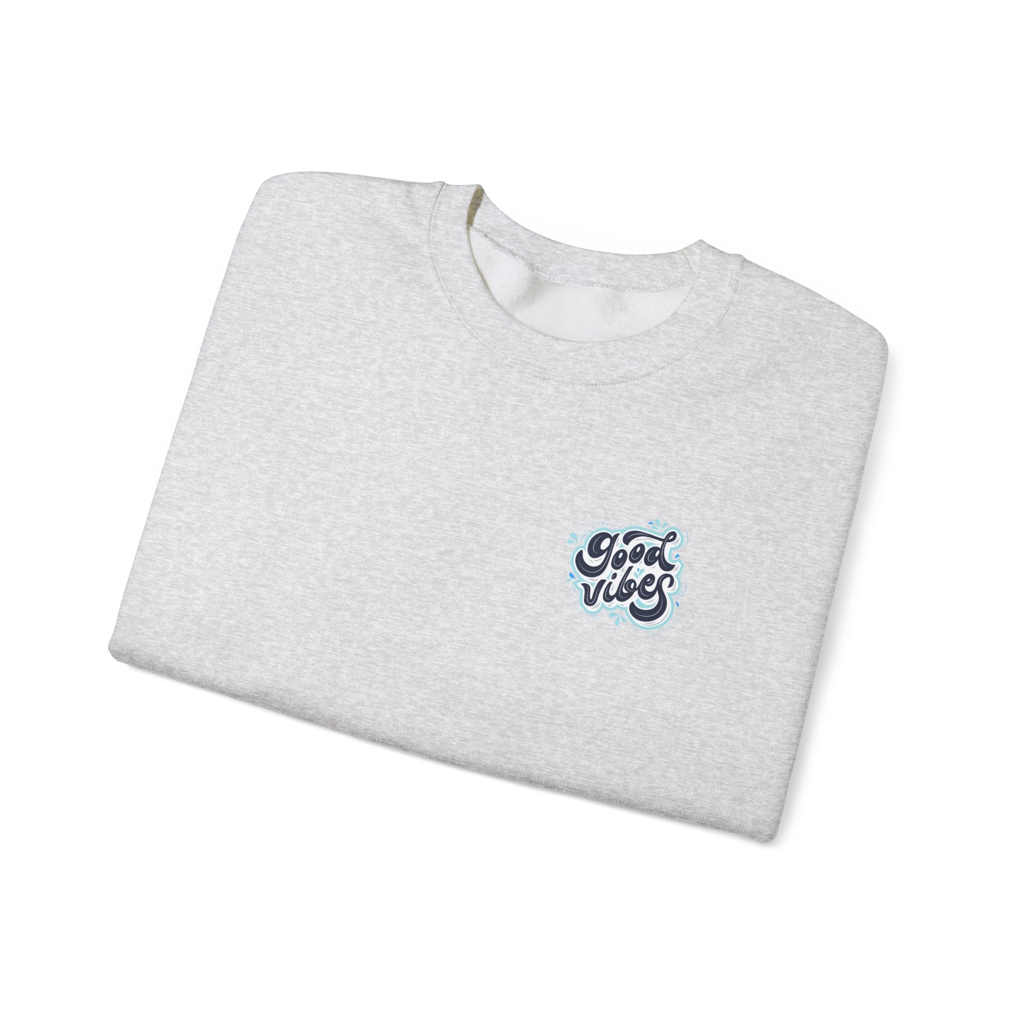 Casual 'Good Vibes' Unisex Crewneck Sweatshirt