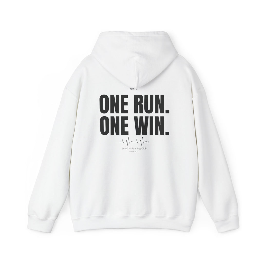 Motivational Unisex Hoodie - One Run, One Win