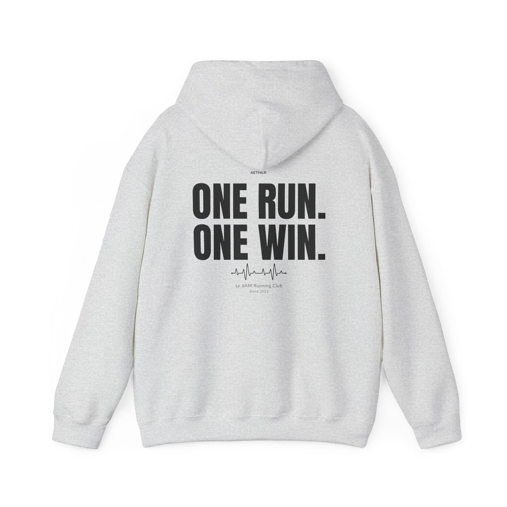 Motivational Unisex Hoodie - One Run, One Win
