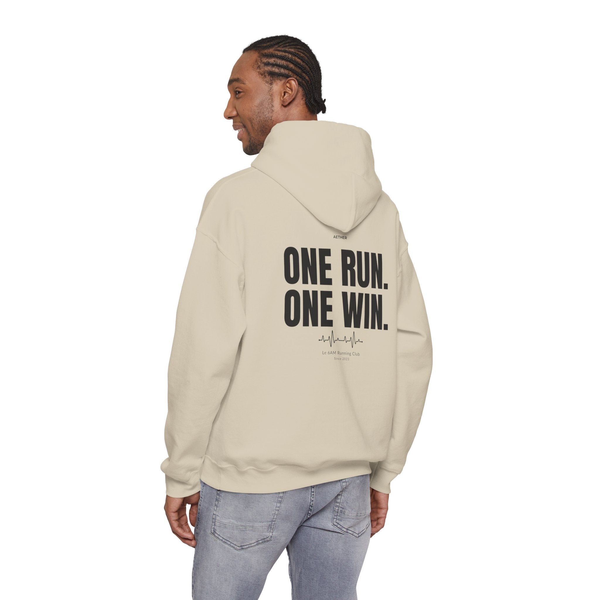 Motivational Unisex Hoodie - One Run, One Win