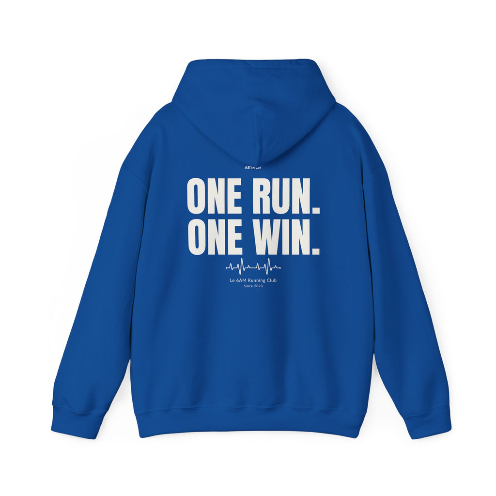 Motivational Unisex Hoodie - One Run, One Win