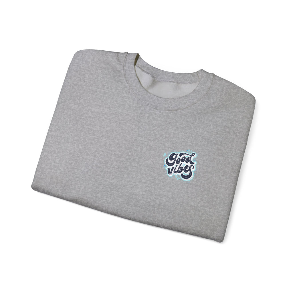 Casual 'Good Vibes' Unisex Crewneck Sweatshirt