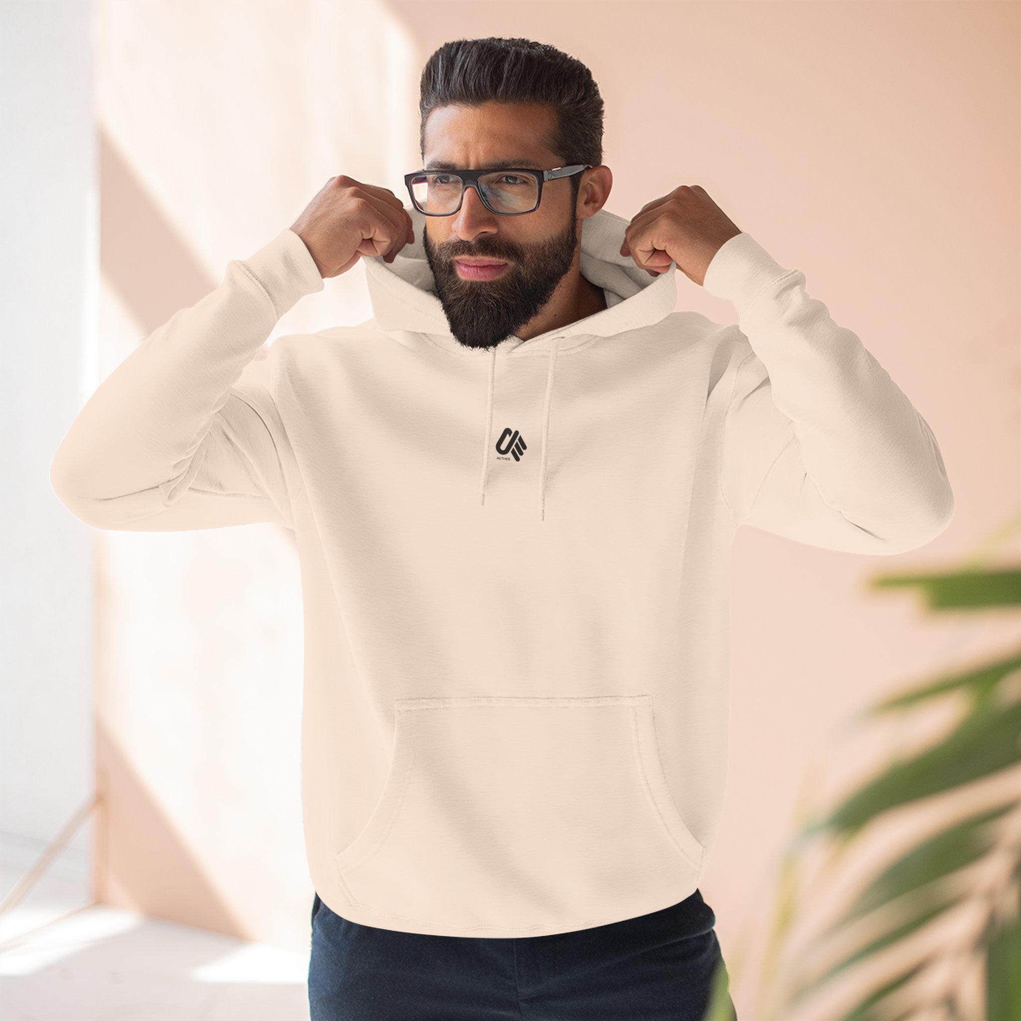 Cozy Three-Panel Fleece Hoodie for All Seasons