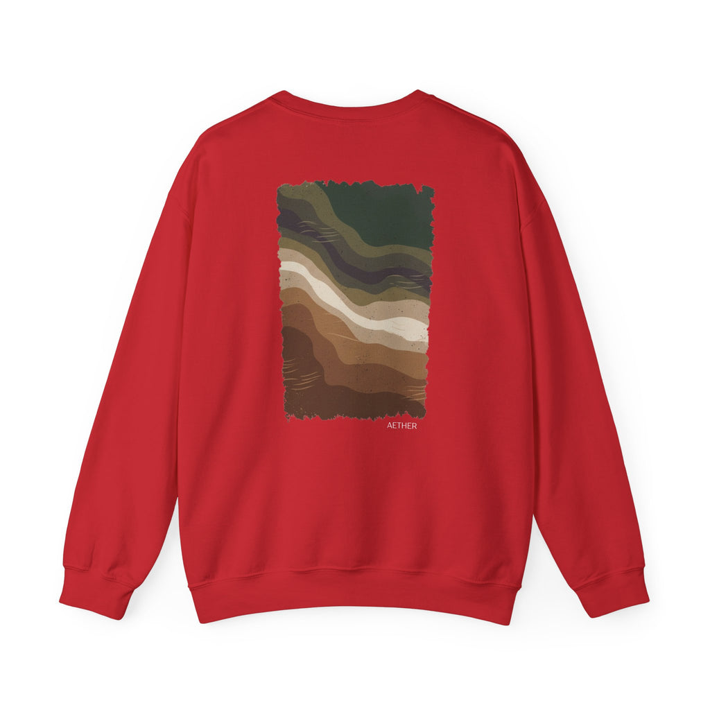 Eco-Friendly Crewneck Sweatshirt with Earthy Design