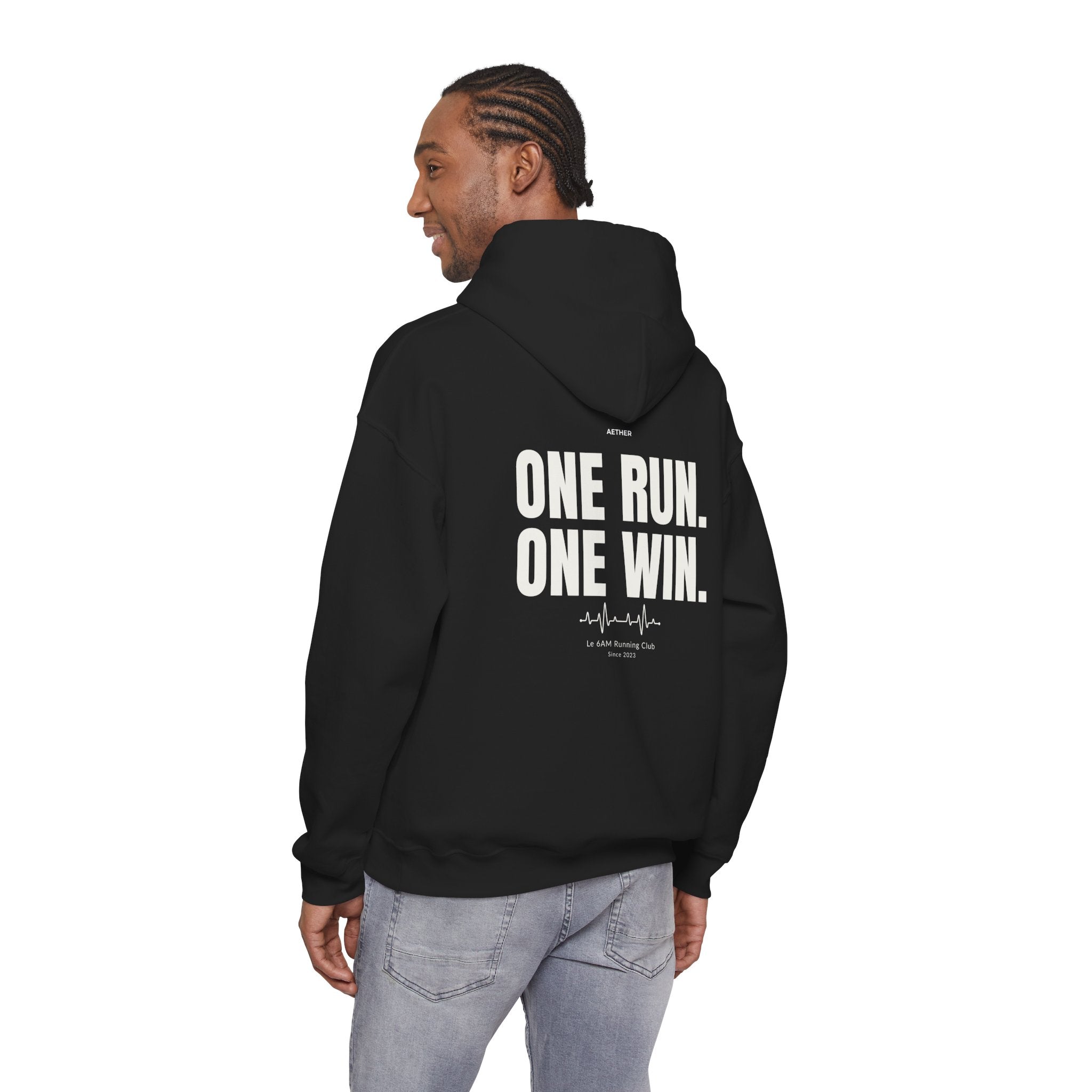 Motivational Unisex Hoodie - One Run, One Win