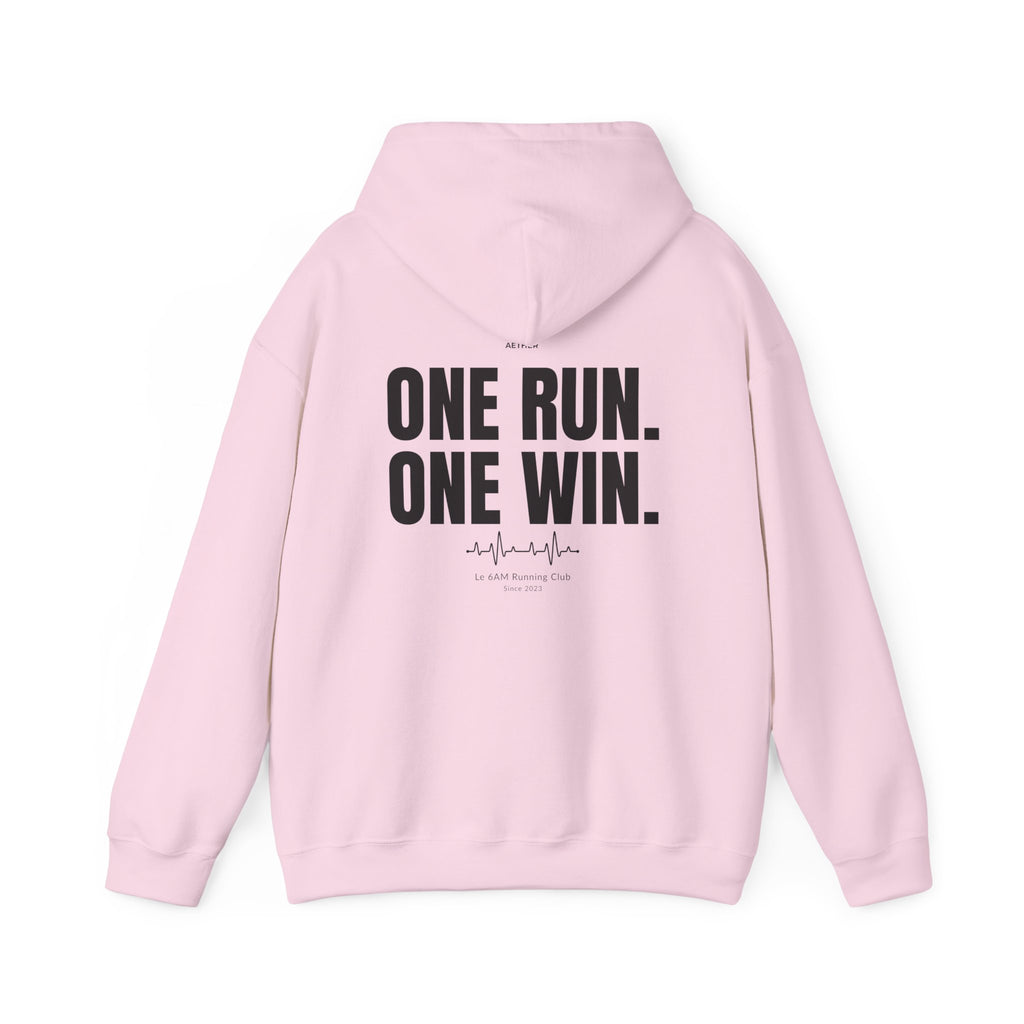 Motivational Unisex Hoodie - One Run, One Win
