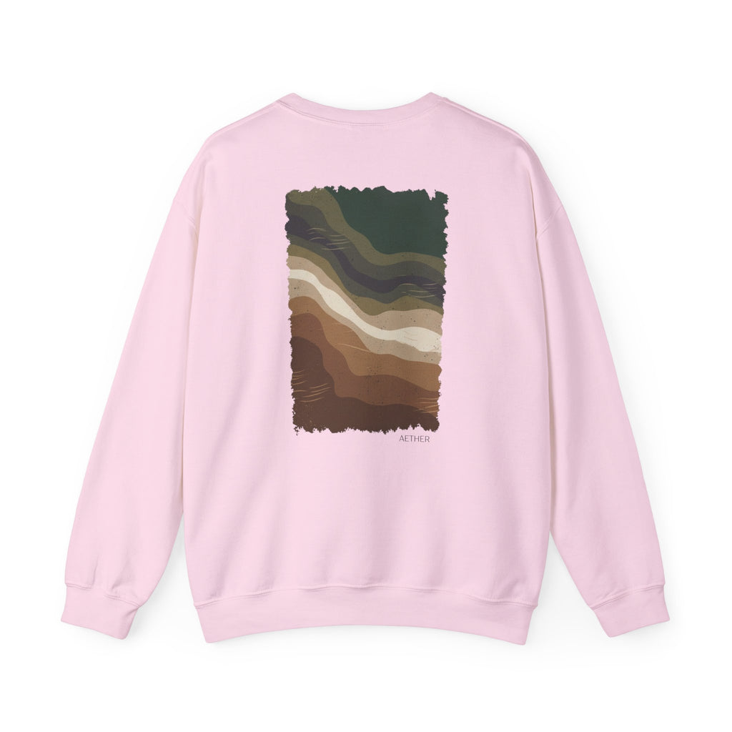 Eco-Friendly Crewneck Sweatshirt with Earthy Design