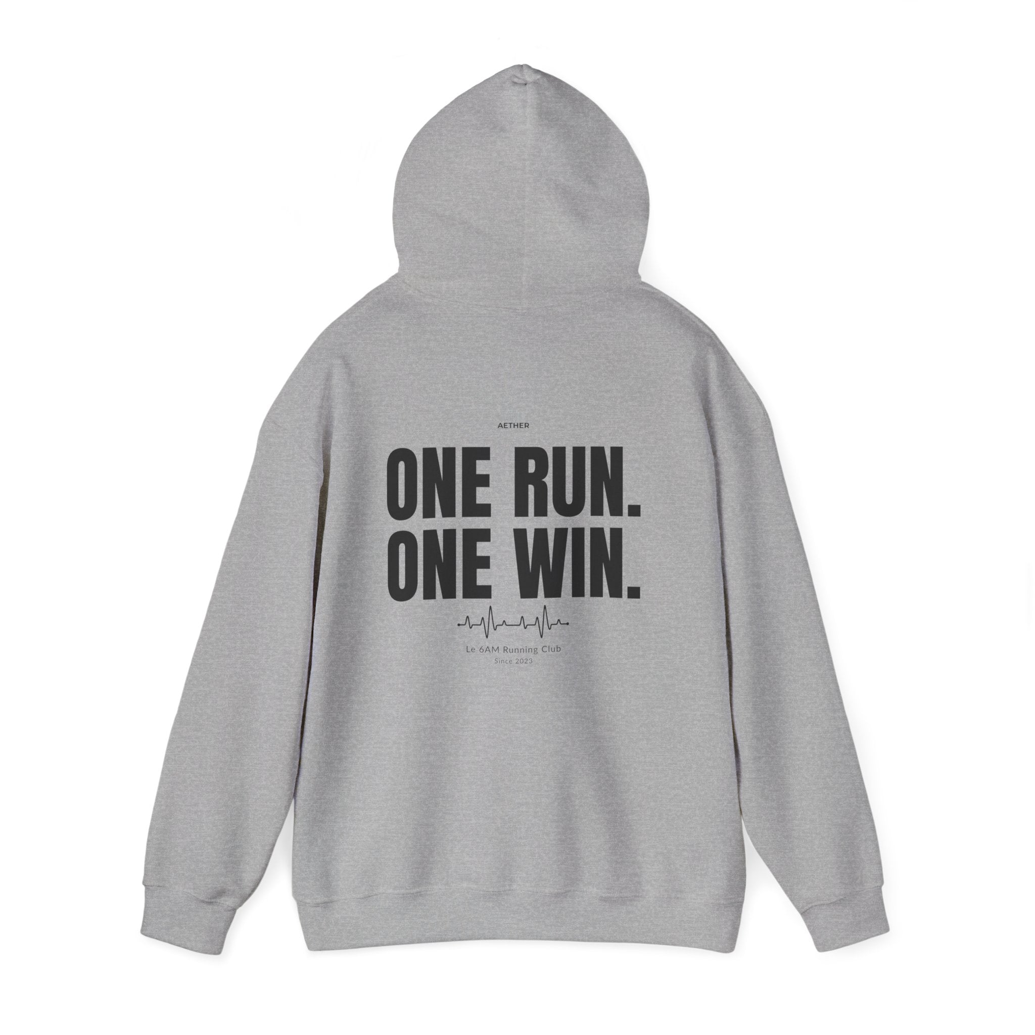 Motivational Unisex Hoodie - One Run, One Win