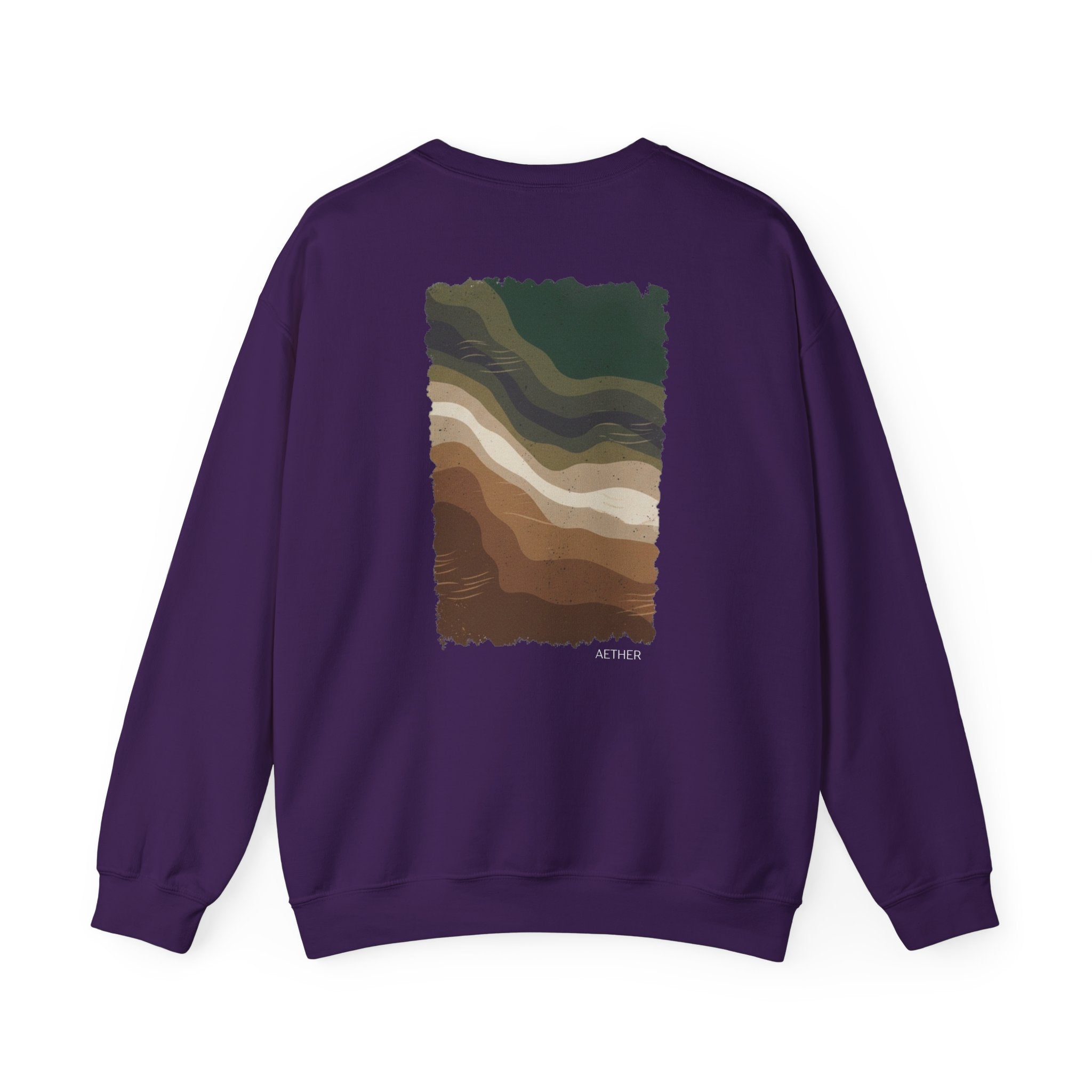 Eco-Friendly Crewneck Sweatshirt with Earthy Design