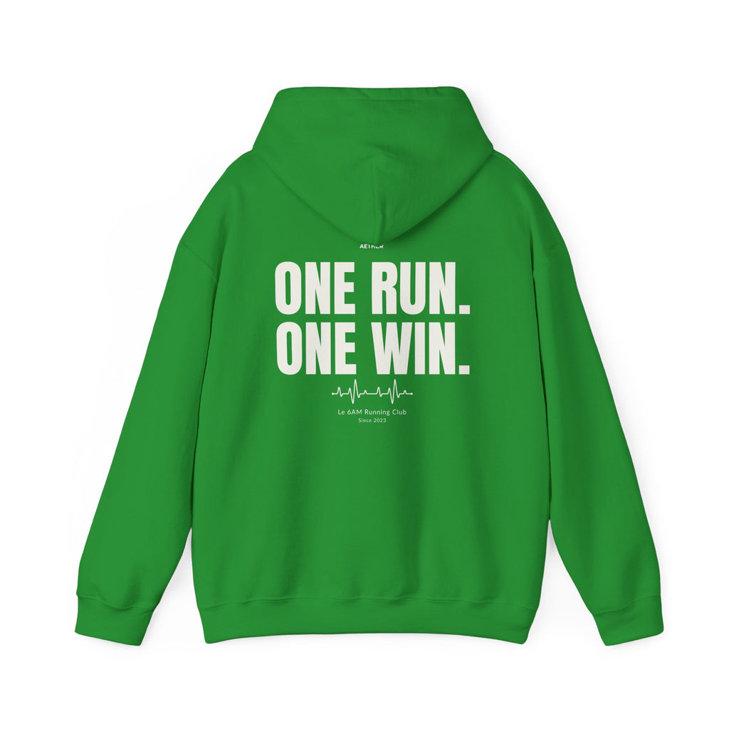 Motivational Unisex Hoodie - One Run, One Win