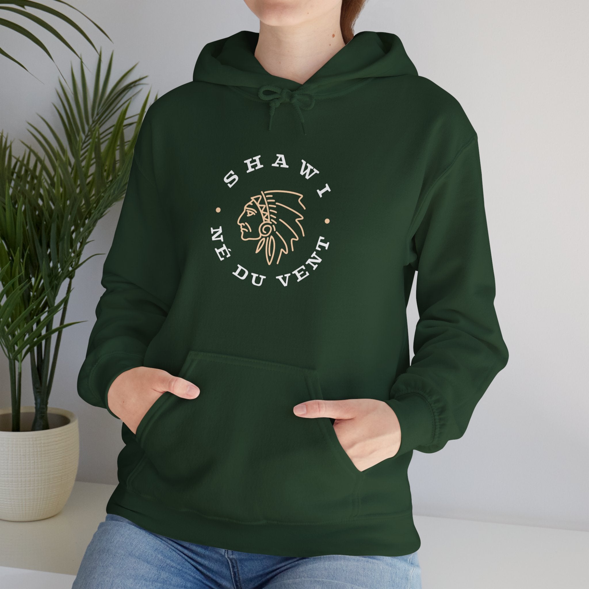 Shawi né du vent Unisex Heavy Blend™ Hooded Sweatshirt - Cozy & Stylish