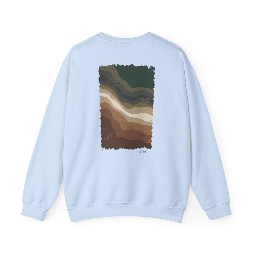Eco-Friendly Crewneck Sweatshirt with Earthy Design