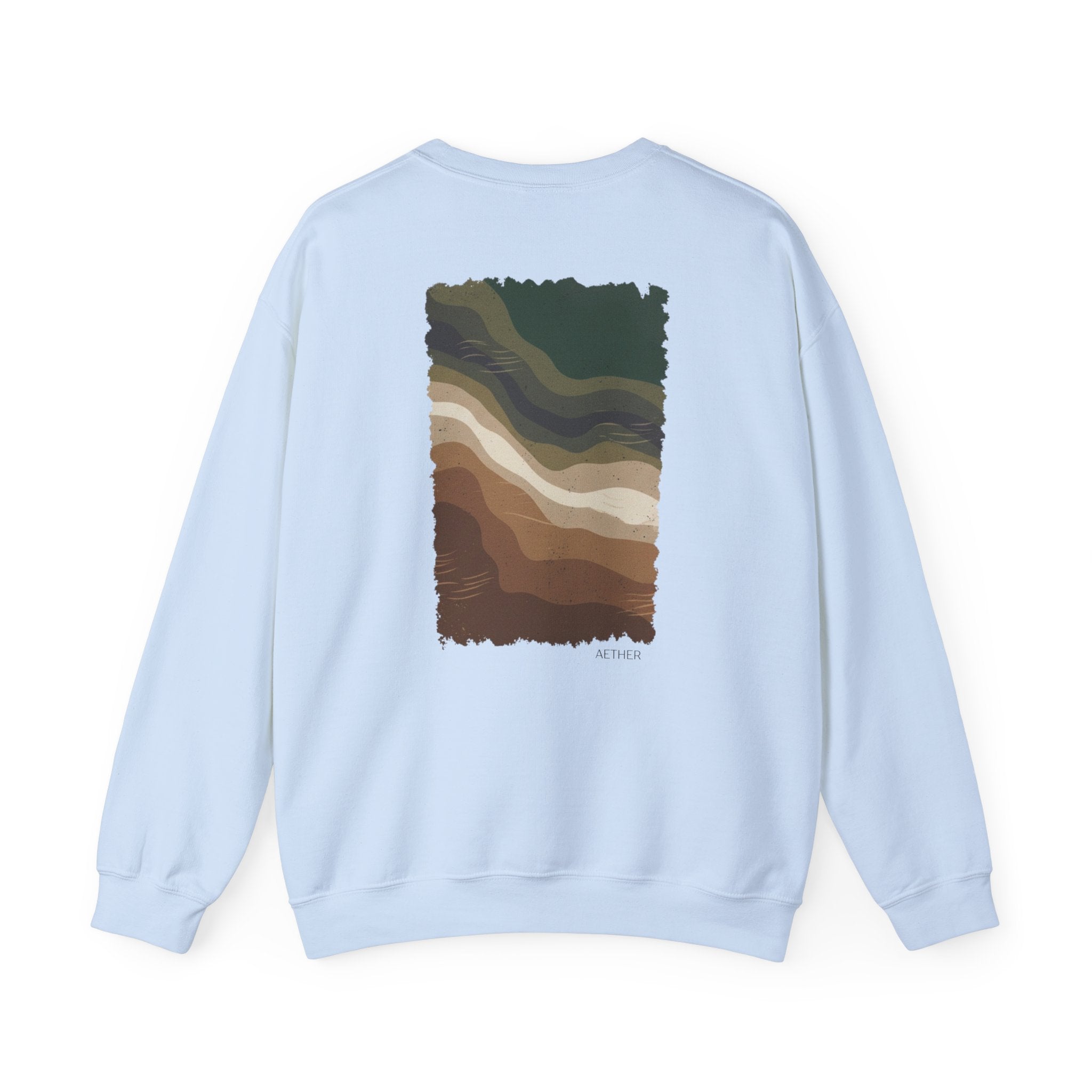 Eco-Friendly Crewneck Sweatshirt with Earthy Design