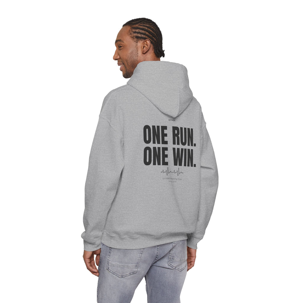 Motivational Unisex Hoodie - One Run, One Win