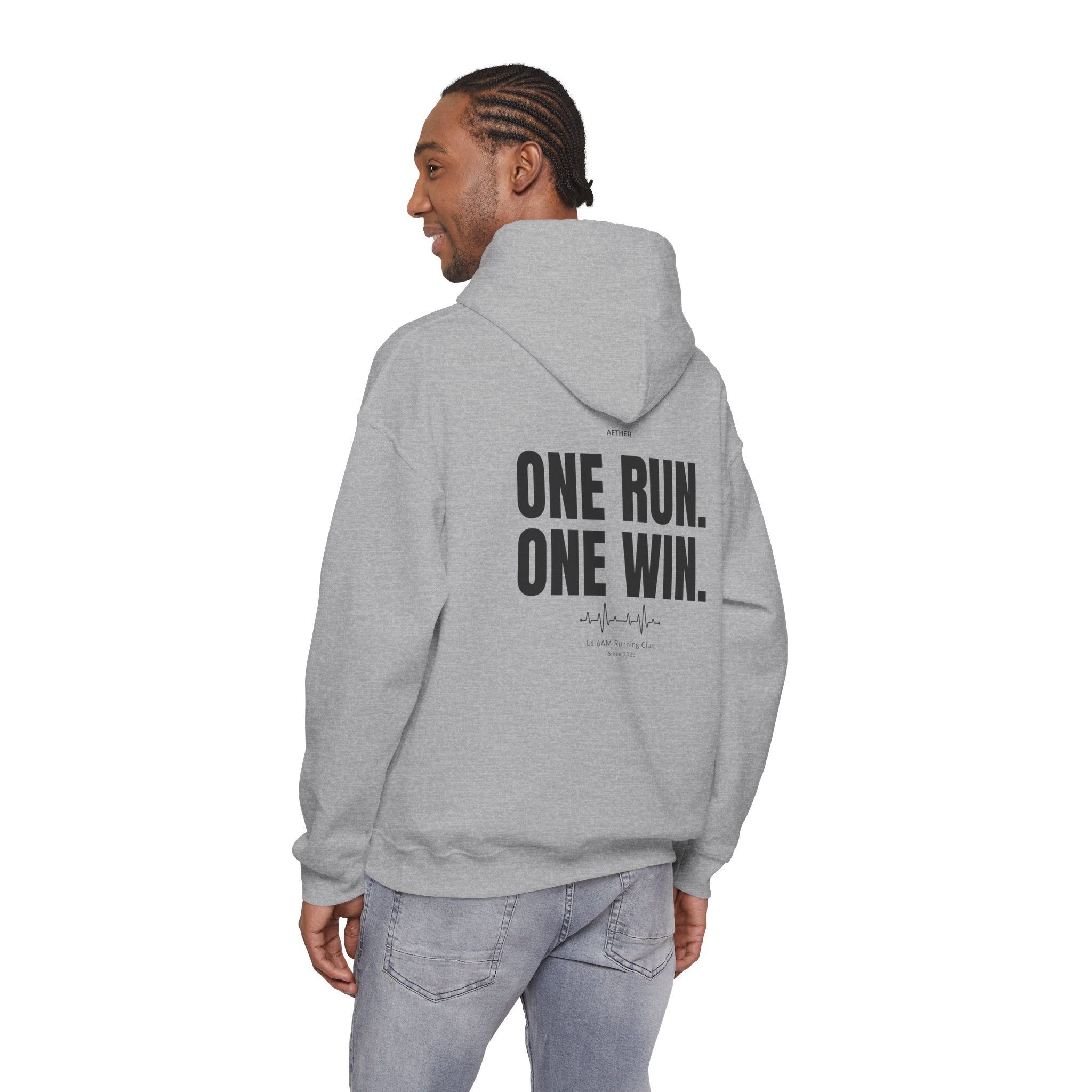 Motivational Unisex Hoodie - One Run, One Win