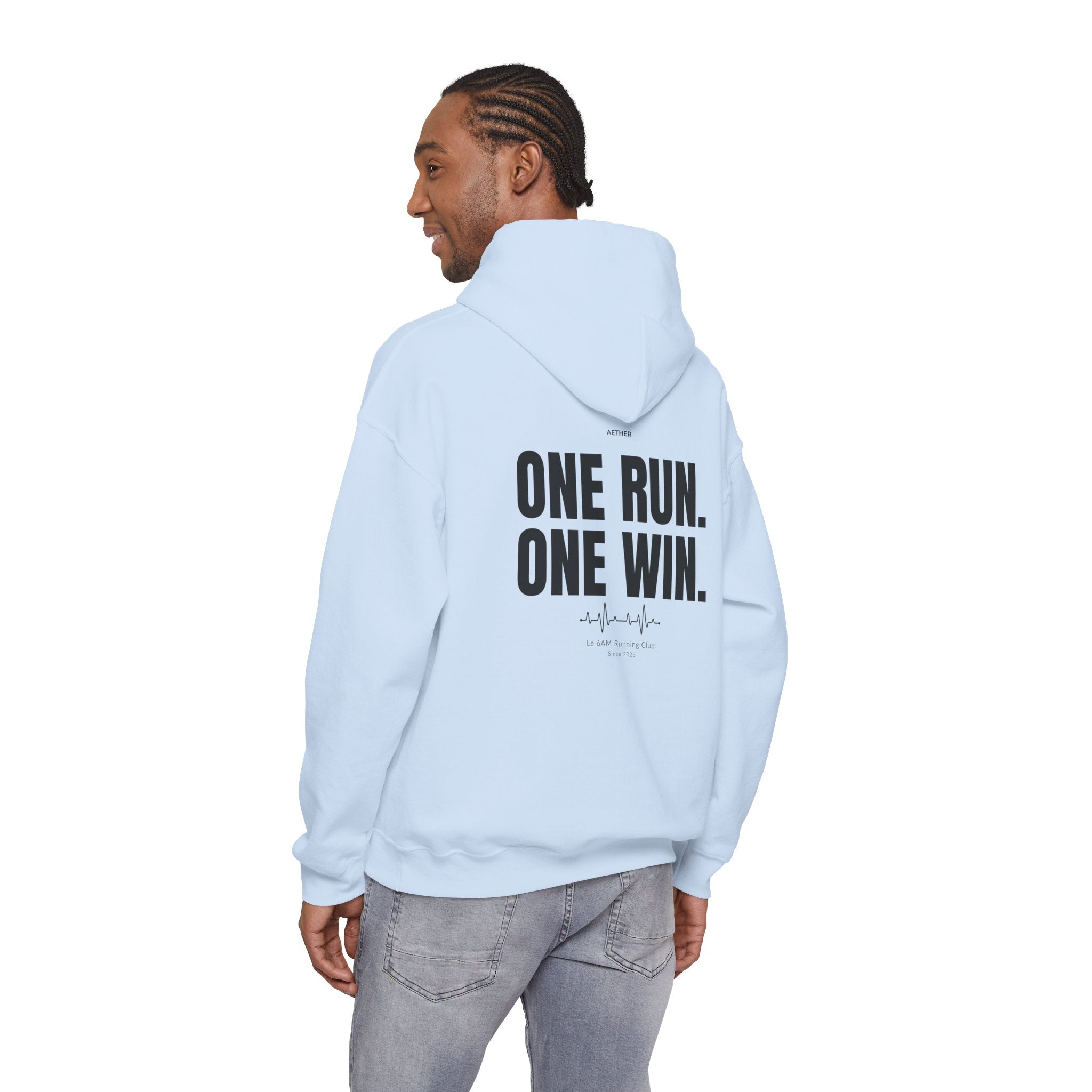 Motivational Unisex Hoodie - One Run, One Win