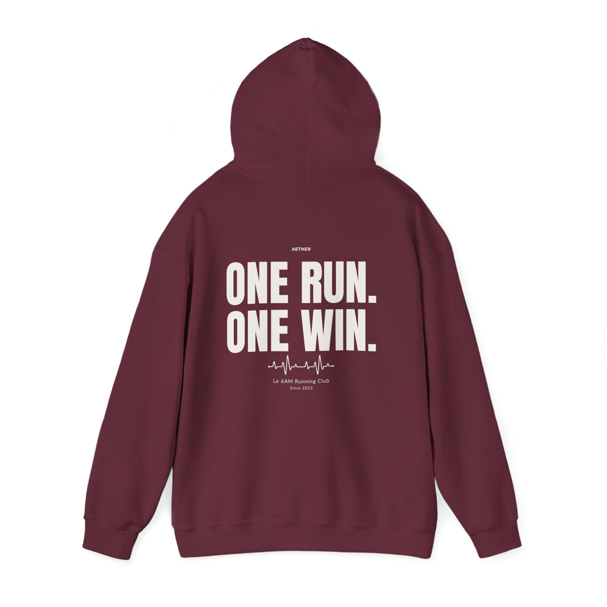 Motivational Unisex Hoodie - One Run, One Win