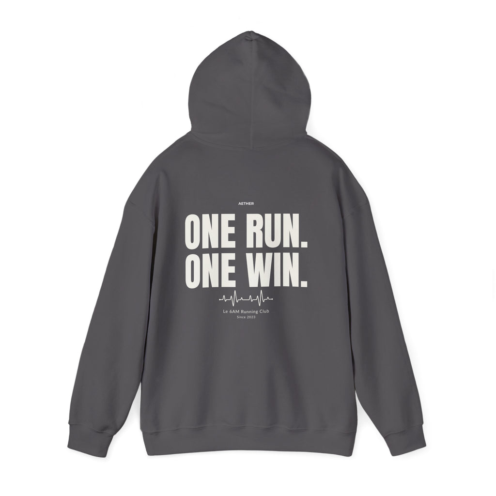 Motivational Unisex Hoodie - One Run, One Win