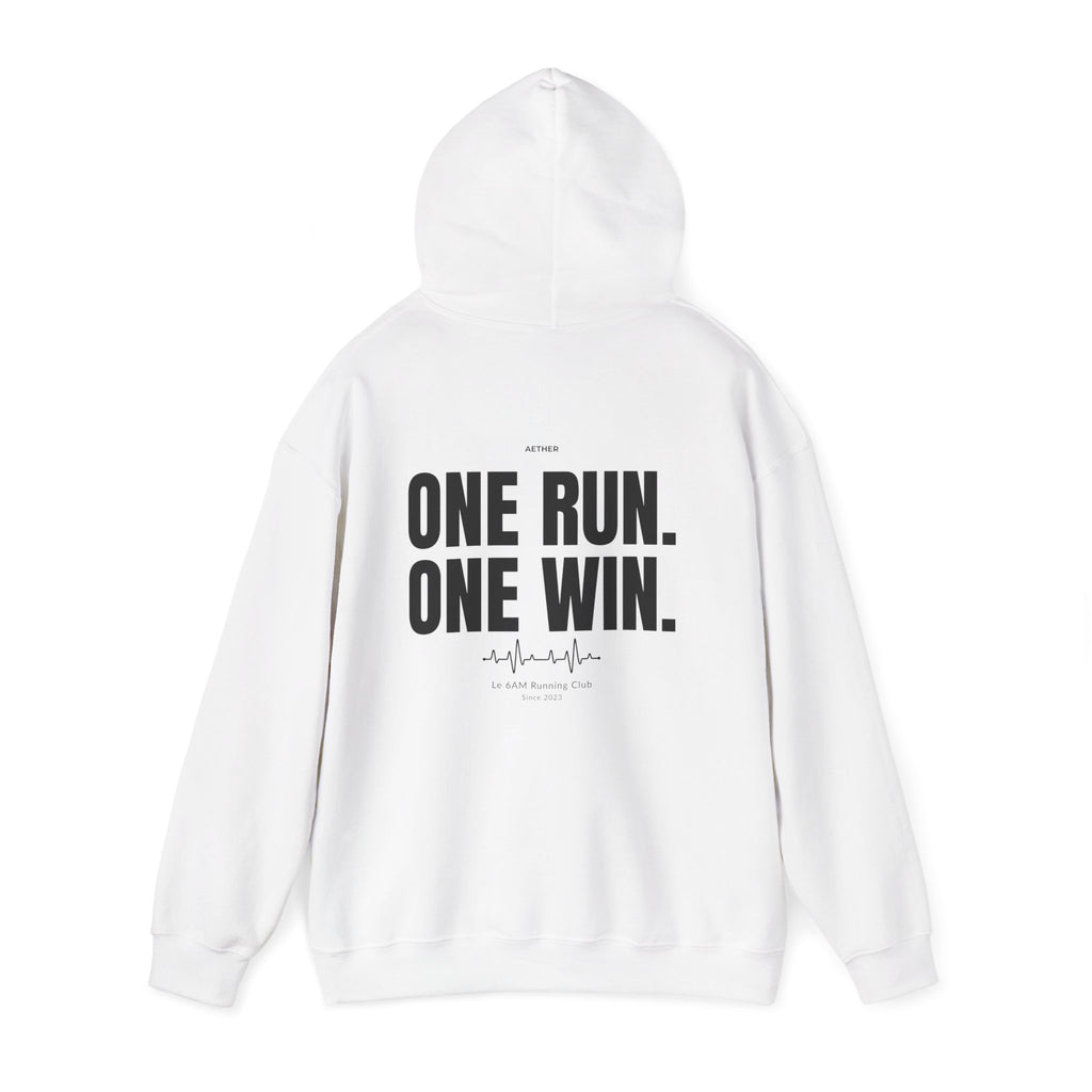 Motivational Unisex Hoodie - One Run, One Win