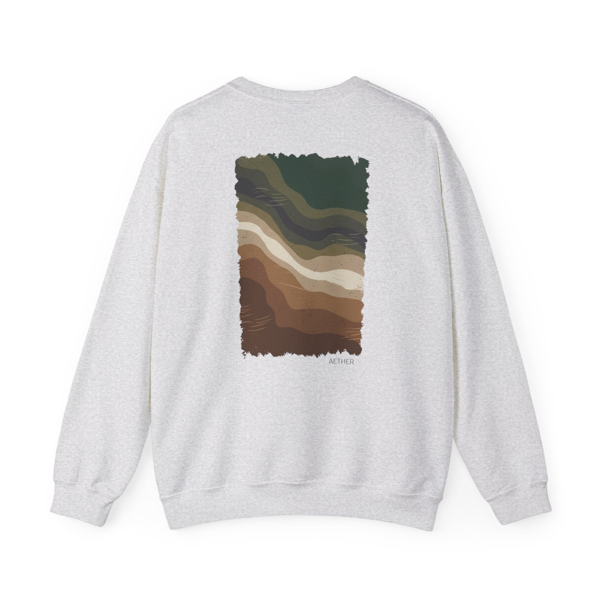 Eco-Friendly Crewneck Sweatshirt with Earthy Design
