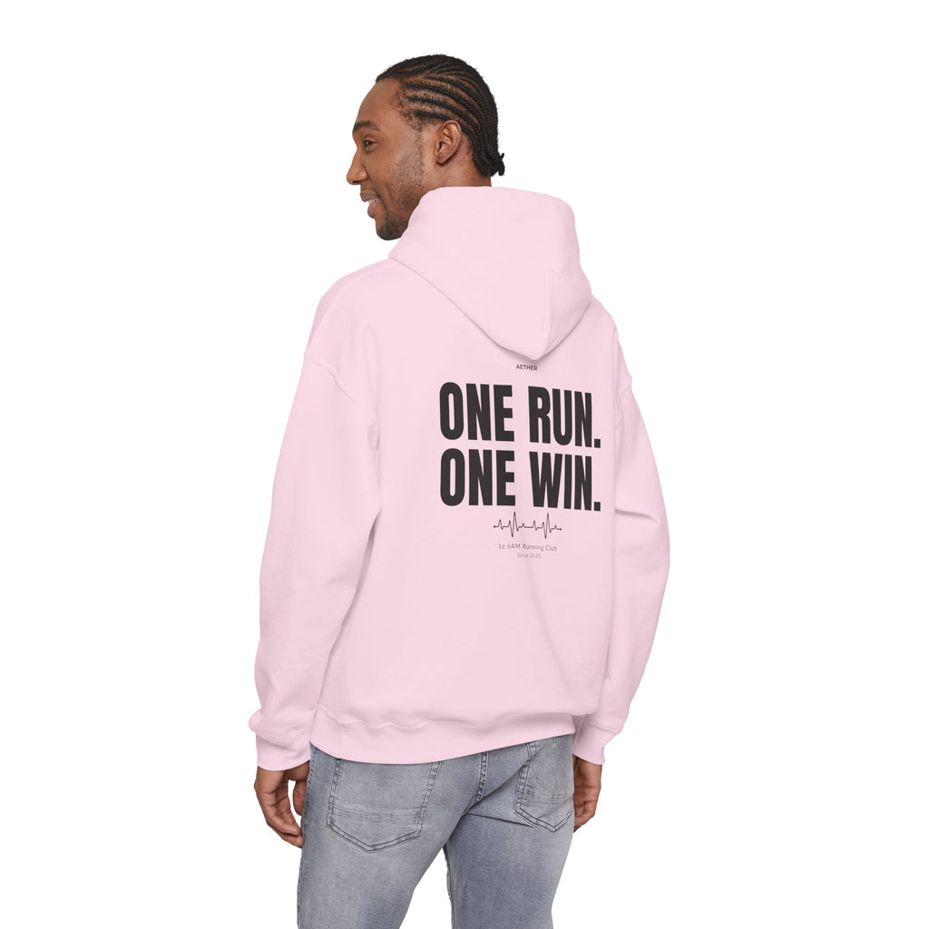 Motivational Unisex Hoodie - One Run, One Win