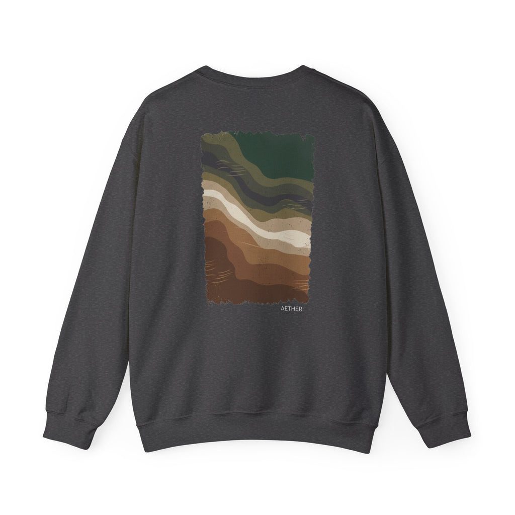 Eco-Friendly Crewneck Sweatshirt with Earthy Design