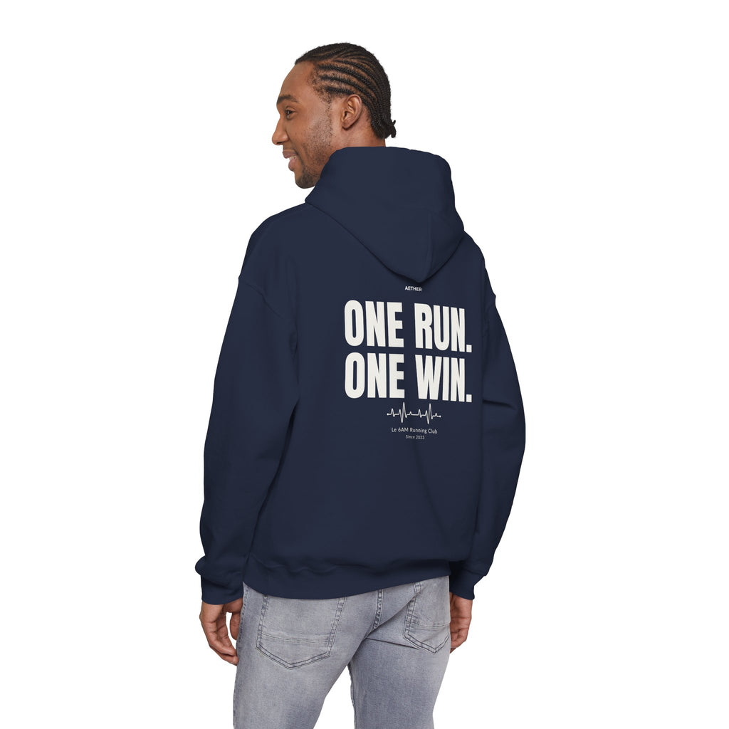 Motivational Unisex Hoodie - One Run, One Win
