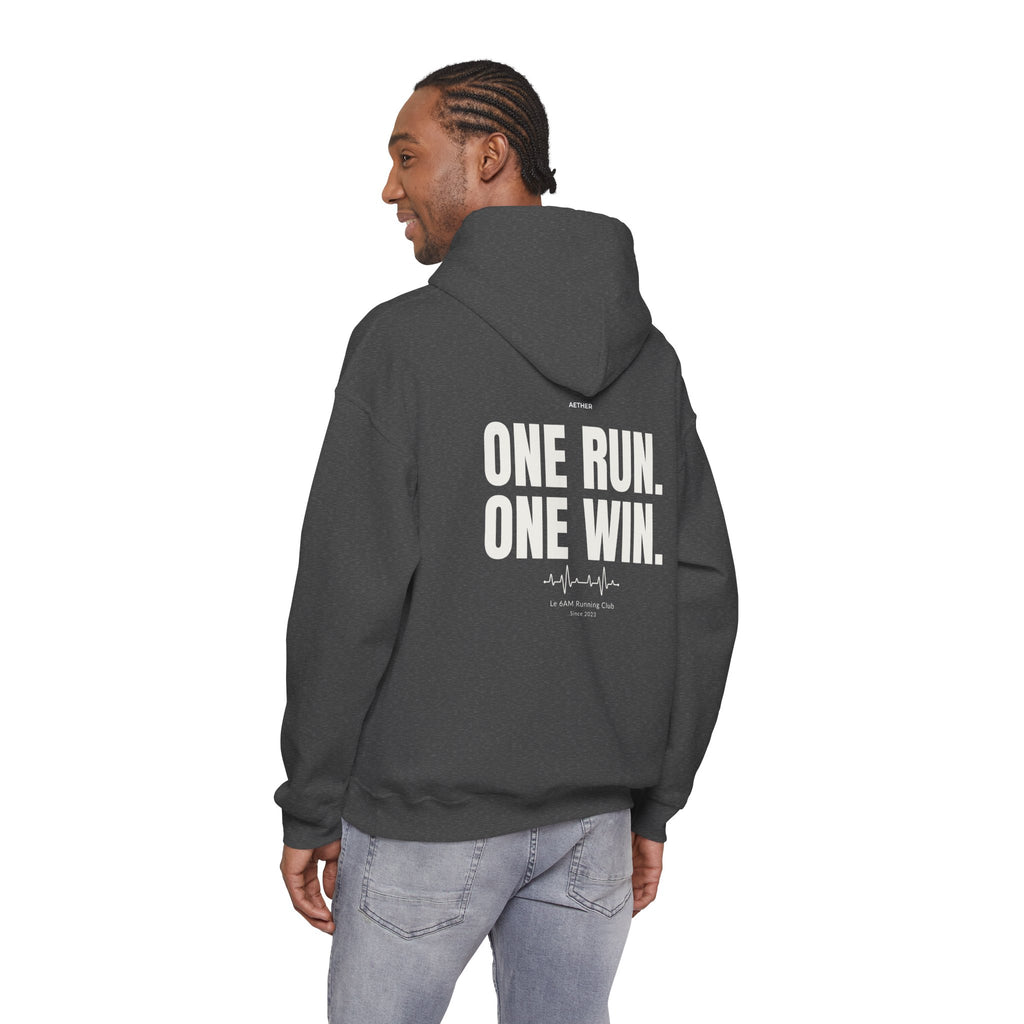 Motivational Unisex Hoodie - One Run, One Win