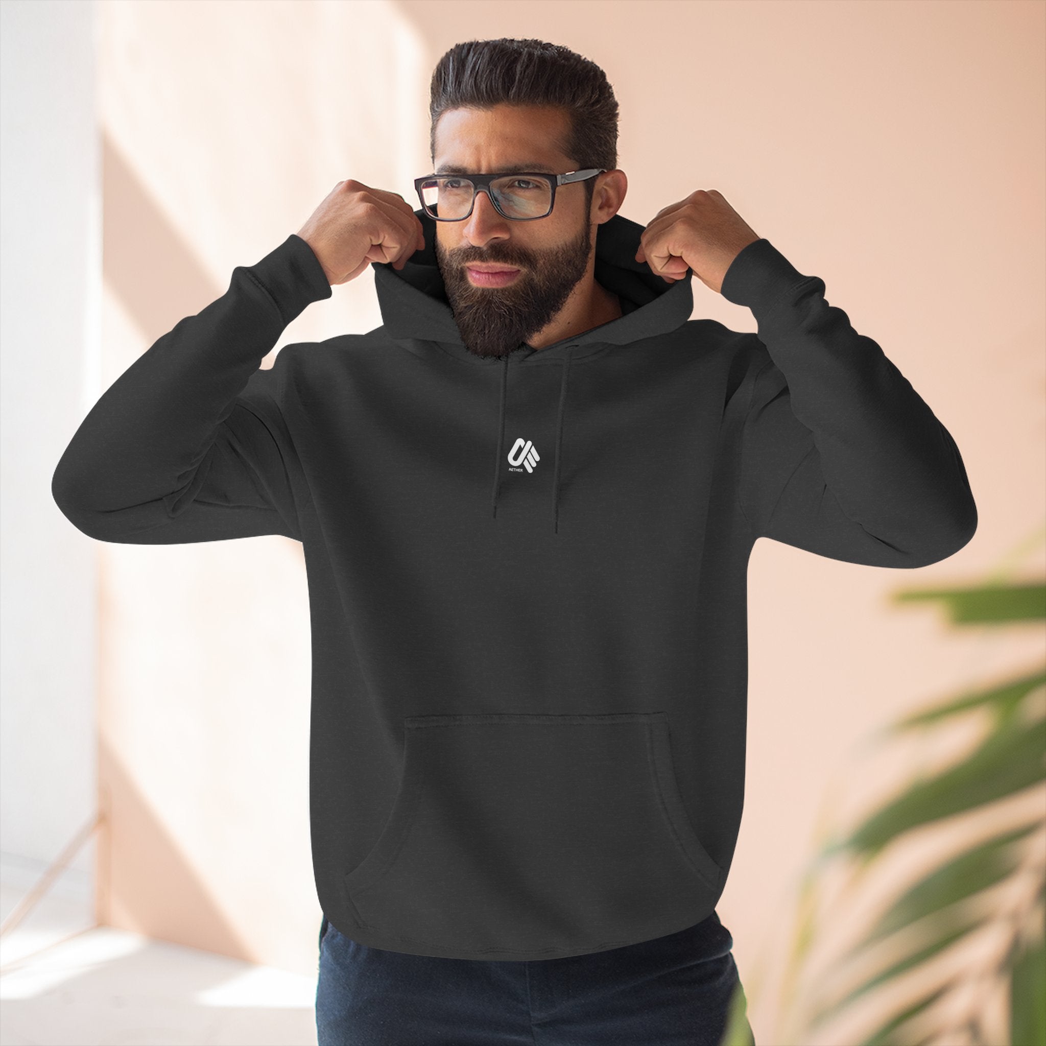 Cozy Three-Panel Fleece Hoodie for All Seasons