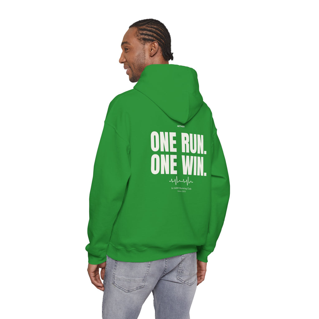 Motivational Unisex Hoodie - One Run, One Win
