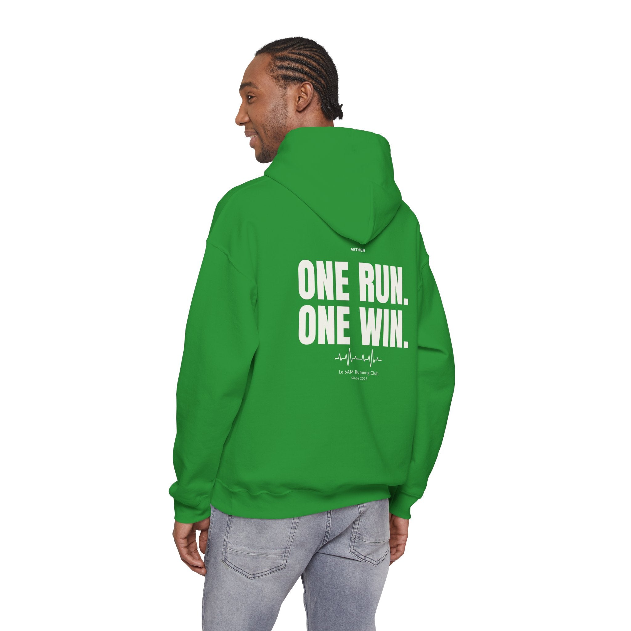 Motivational Unisex Hoodie - One Run, One Win