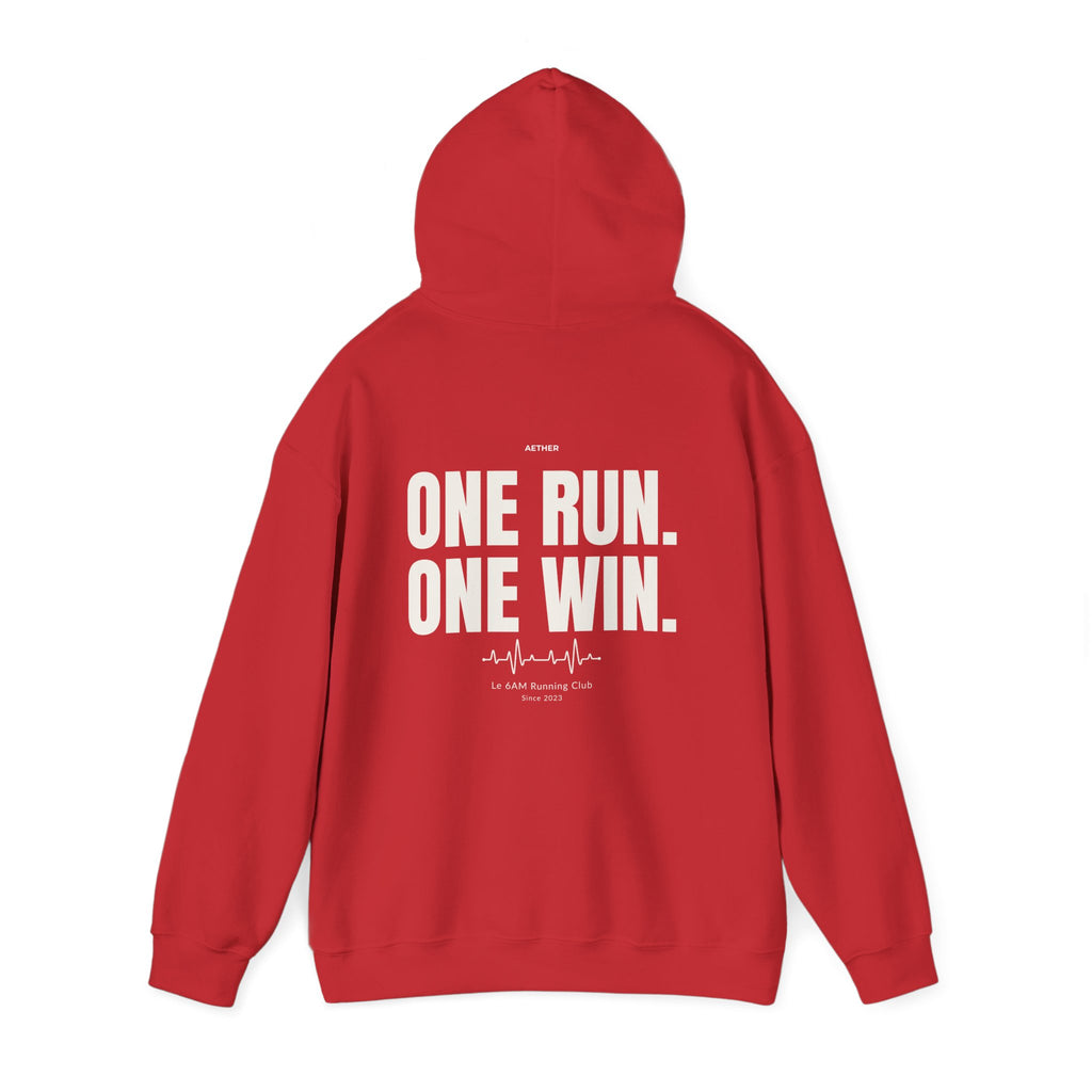 Motivational Unisex Hoodie - One Run, One Win