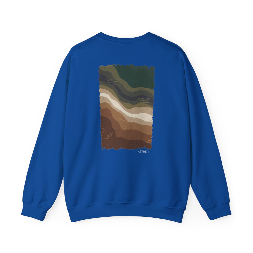 Eco-Friendly Crewneck Sweatshirt with Earthy Design