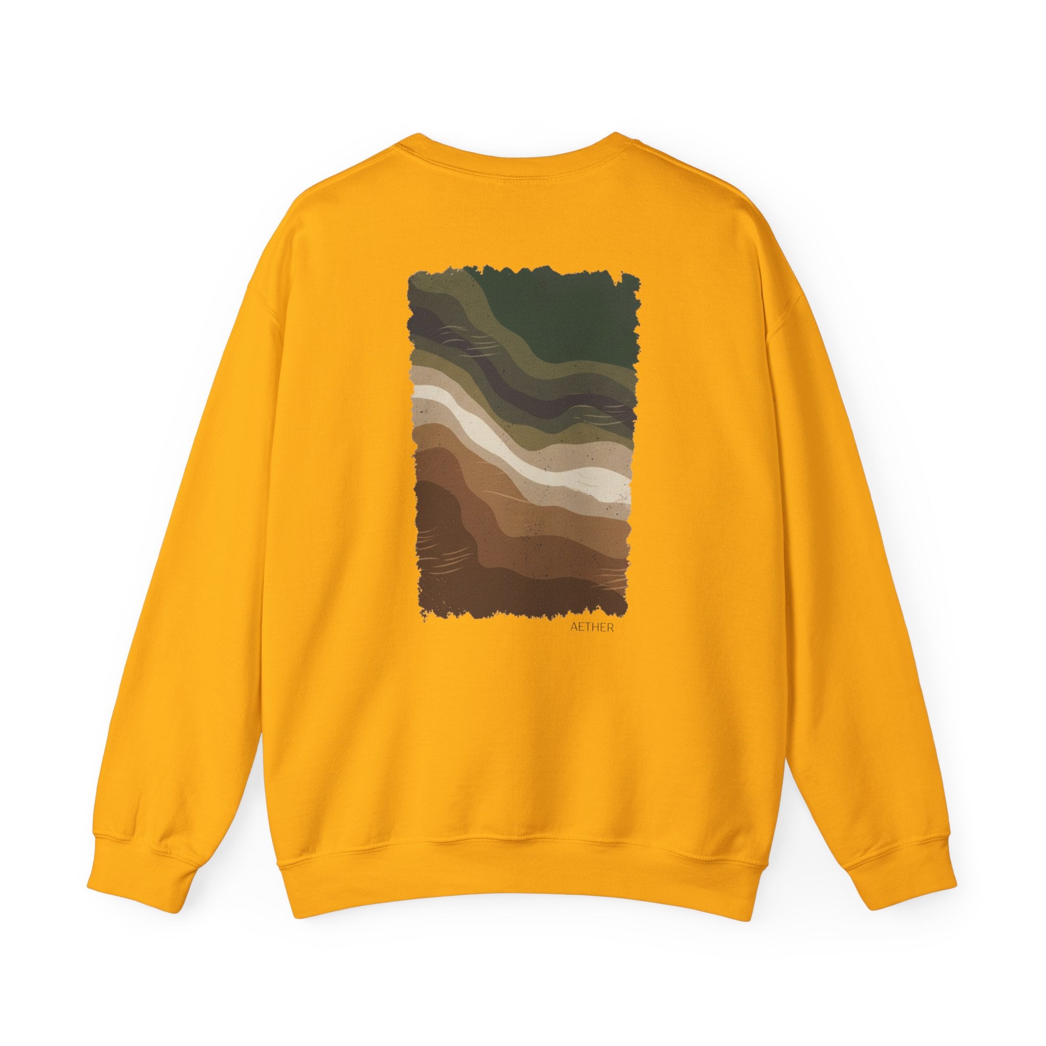 Eco-Friendly Crewneck Sweatshirt with Earthy Design