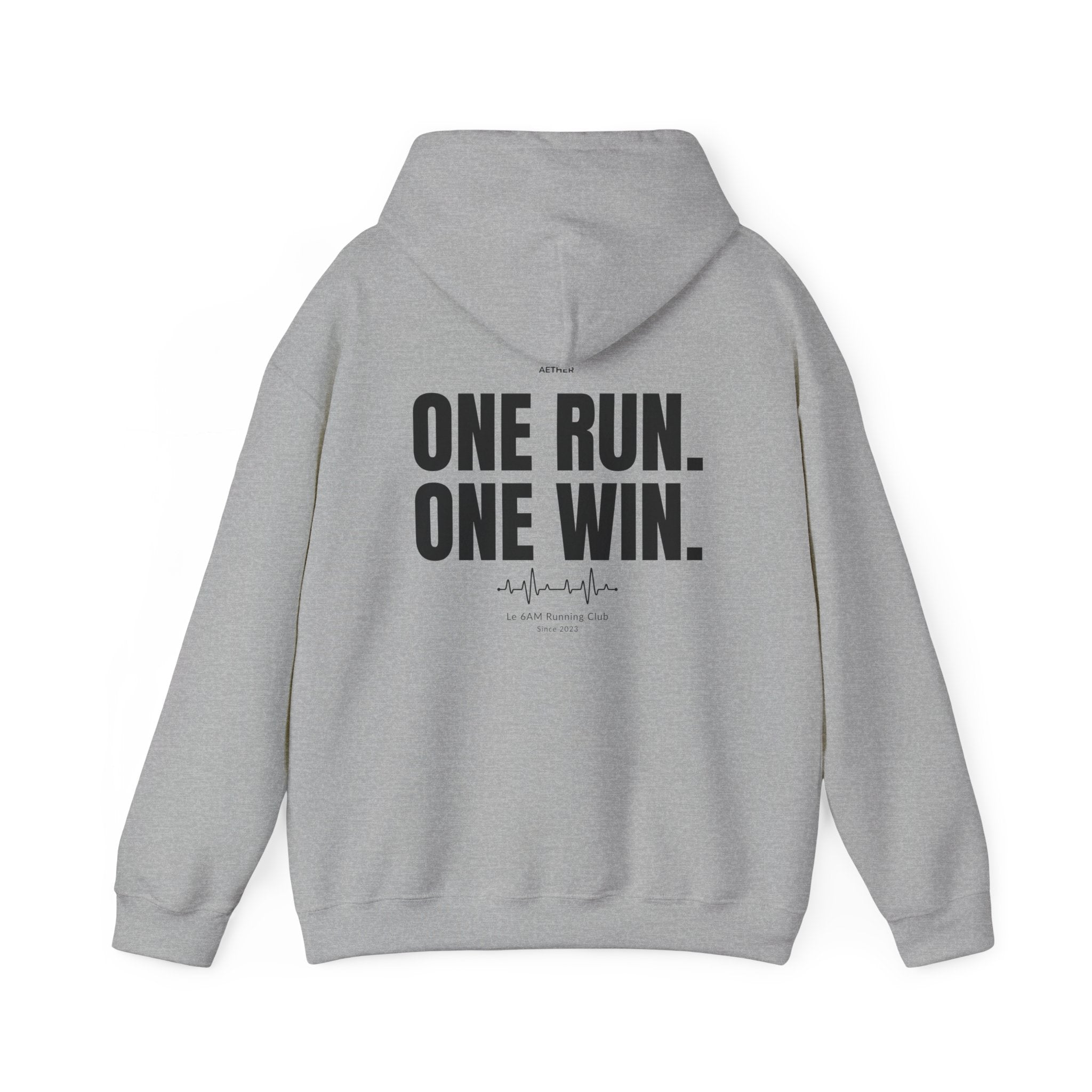Motivational Unisex Hoodie - One Run, One Win