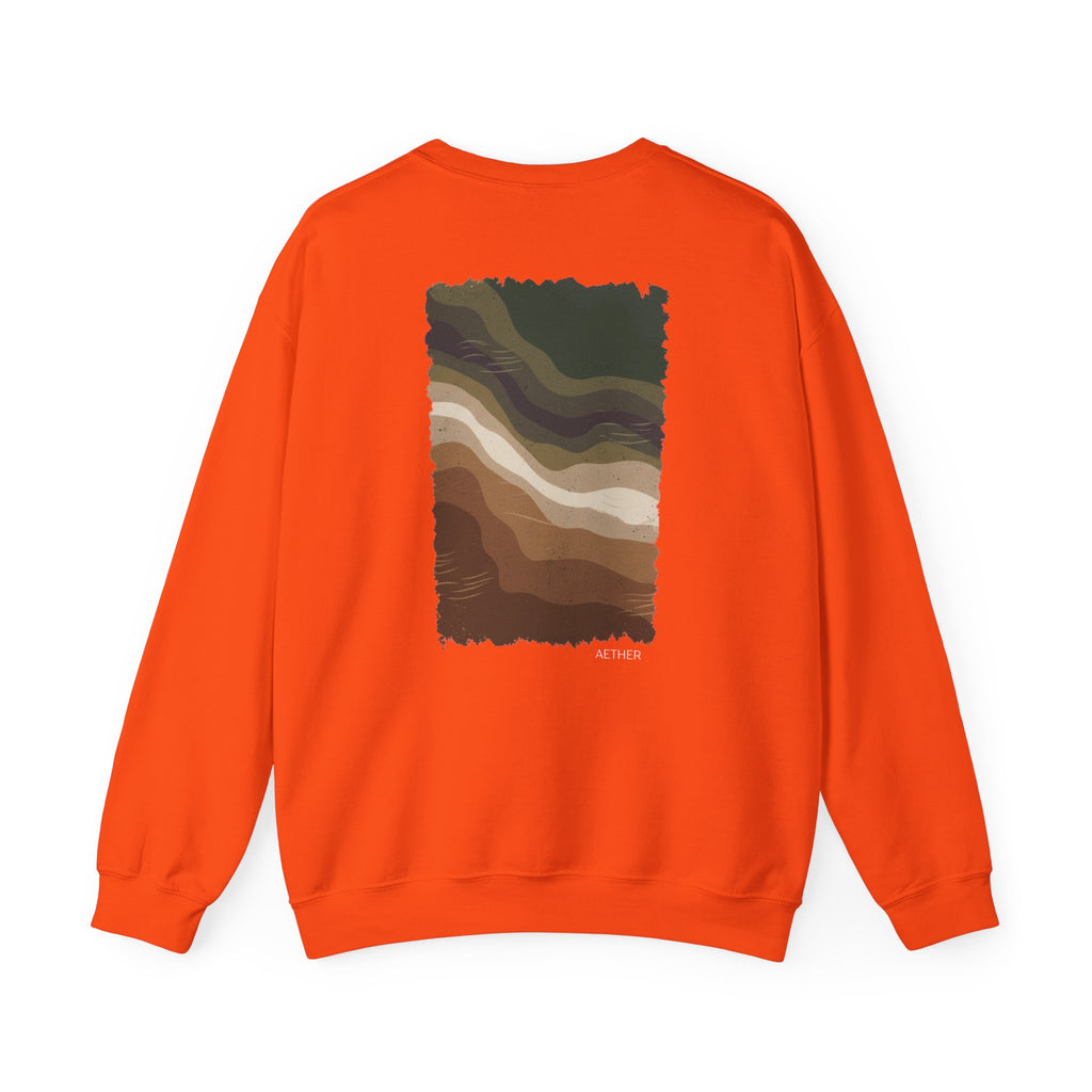Eco-Friendly Crewneck Sweatshirt with Earthy Design