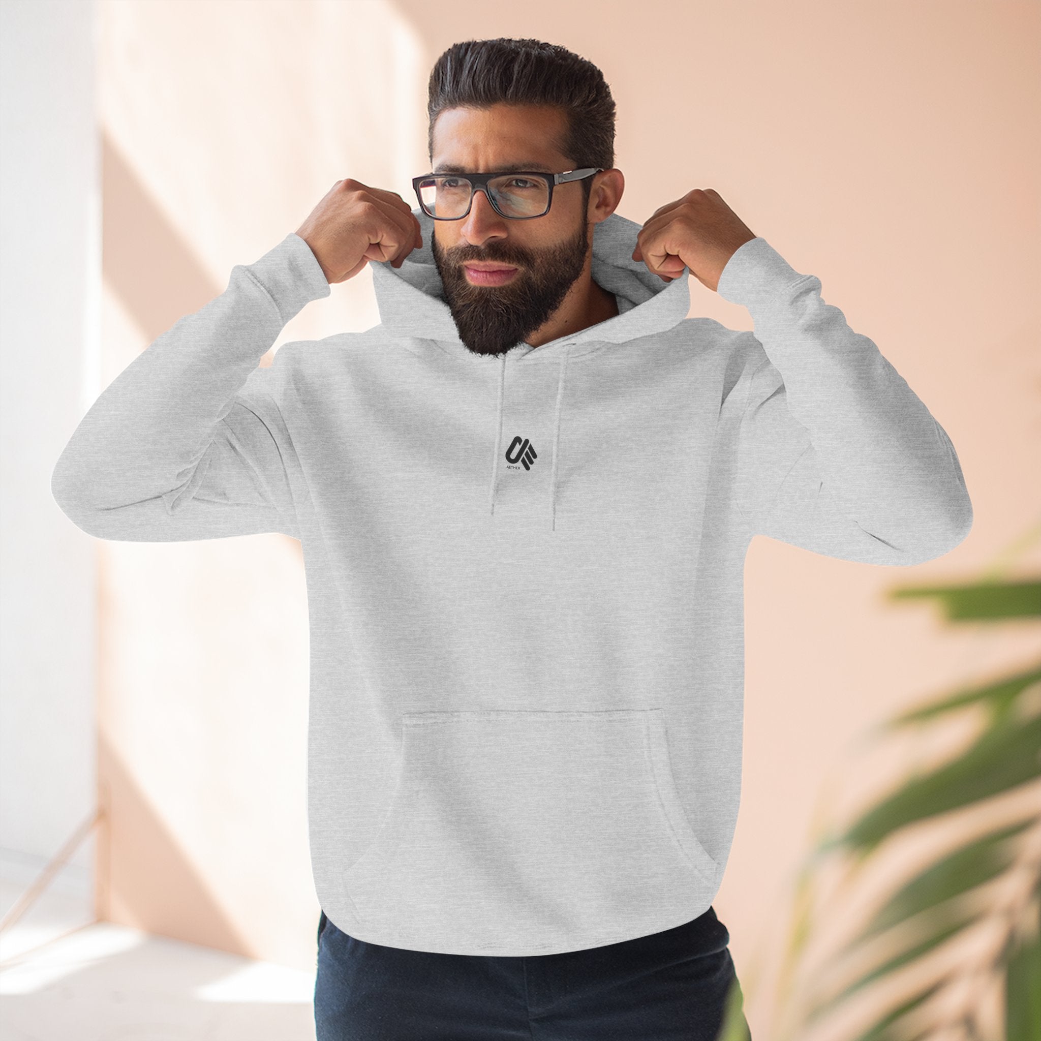Cozy Three-Panel Fleece Hoodie for All Seasons