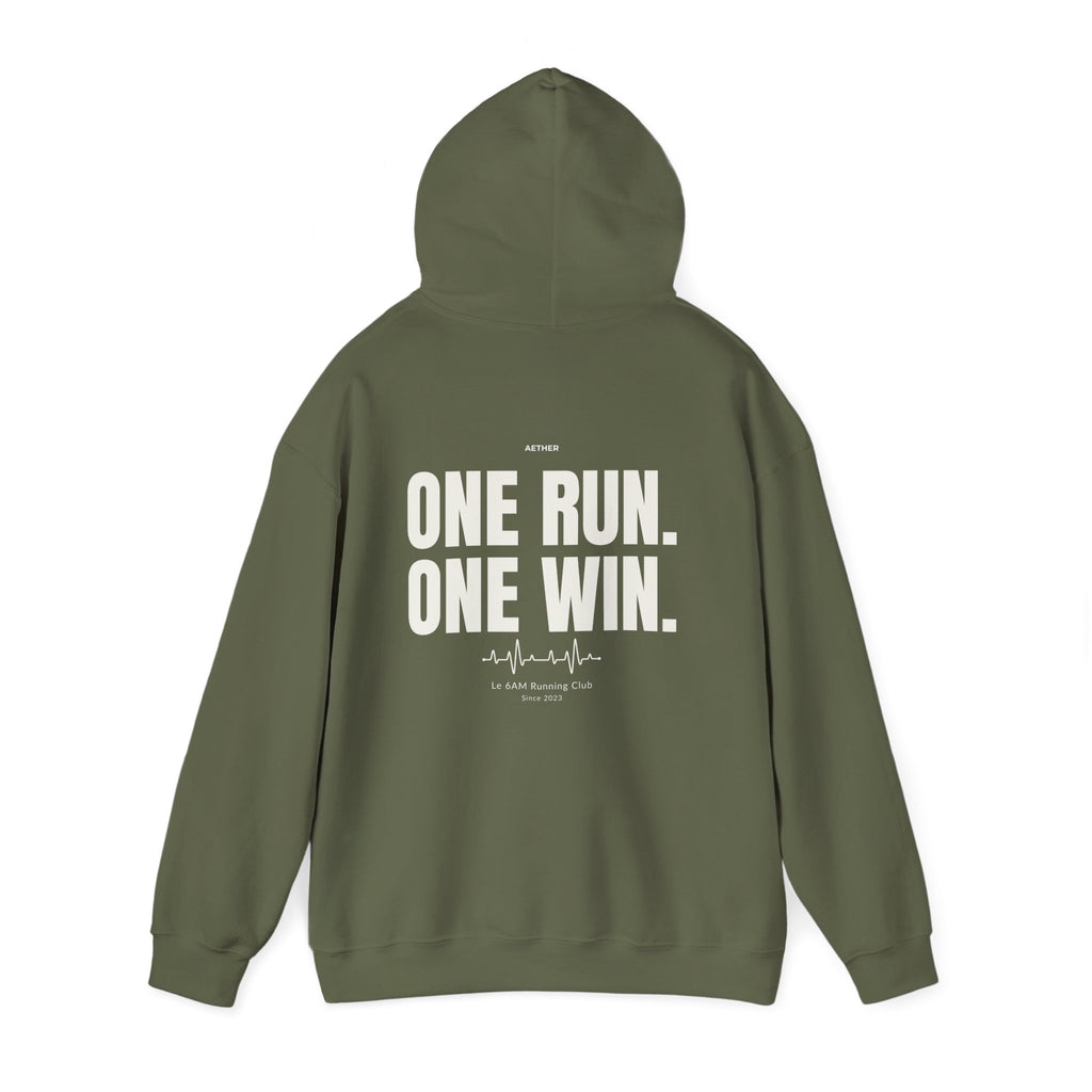 Motivational Unisex Hoodie - One Run, One Win