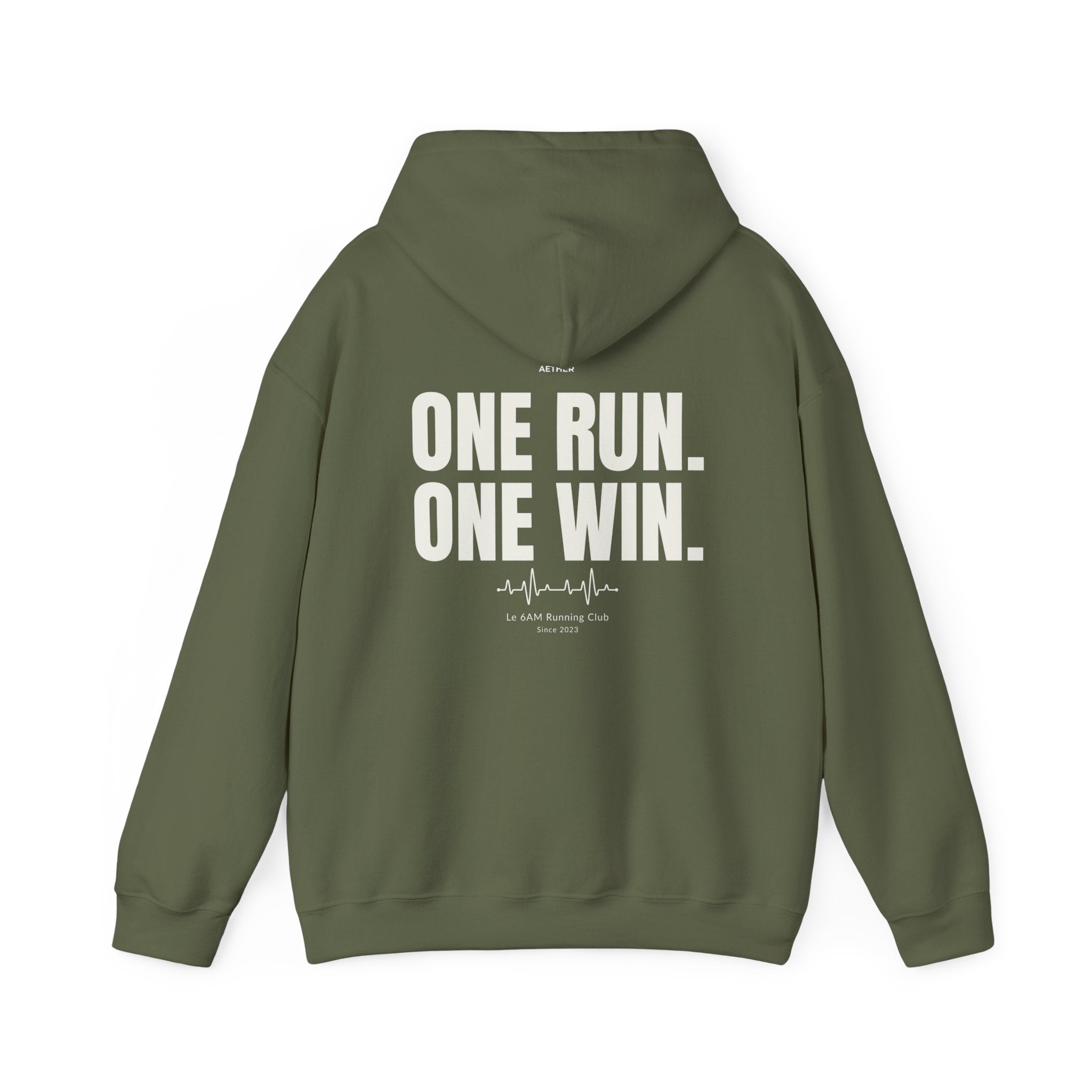 Motivational Unisex Hoodie - One Run, One Win