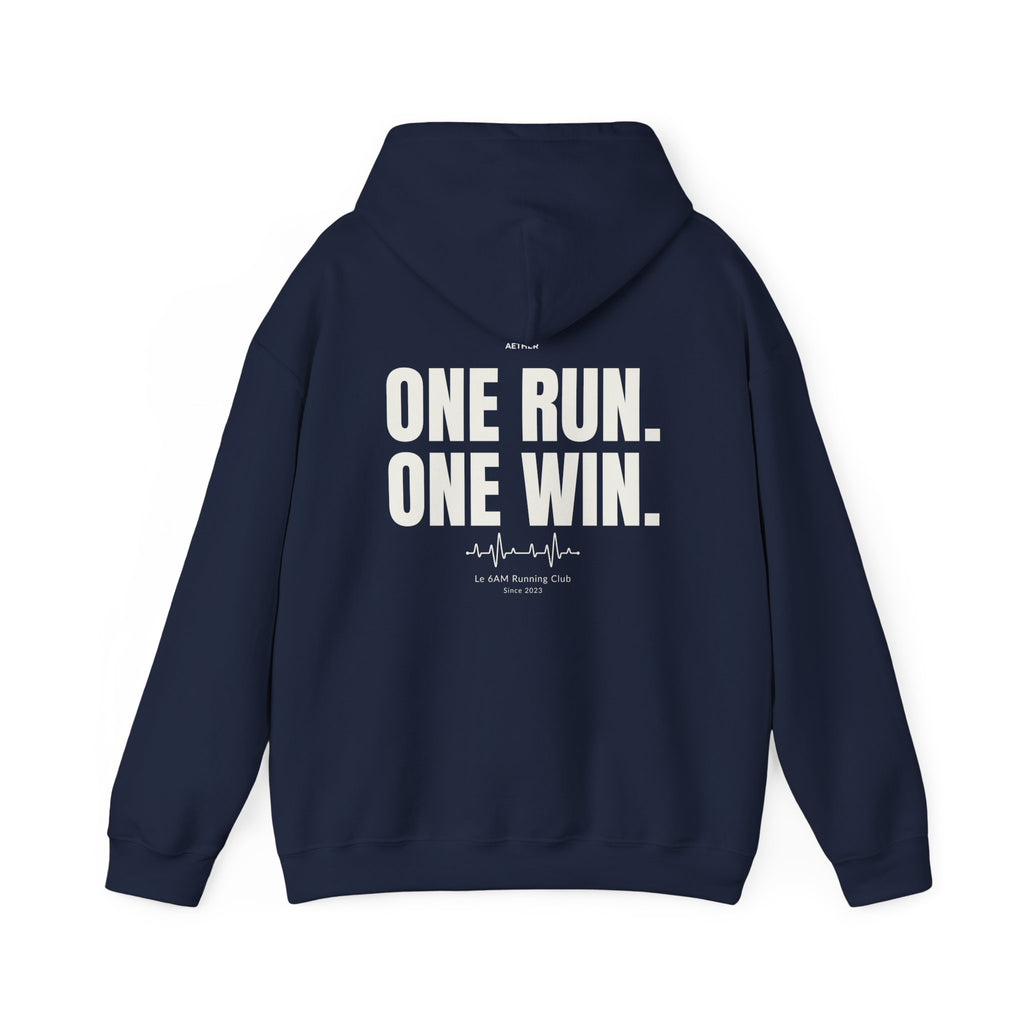 Motivational Unisex Hoodie - One Run, One Win