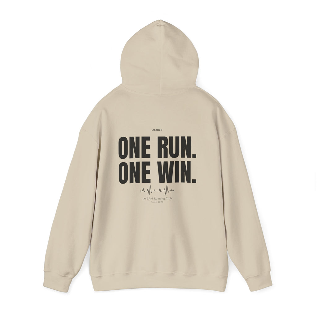 Motivational Unisex Hoodie - One Run, One Win